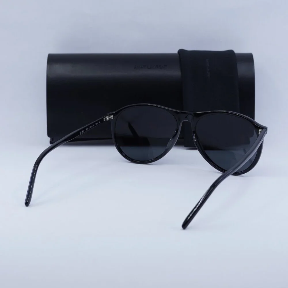 🕶️ New Saint Laurent SL667 001 Sunglasses - Black Frame, Black Lenses